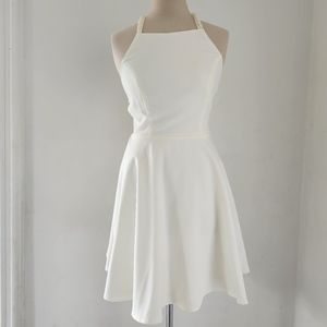Lulus White Dress with Pearls